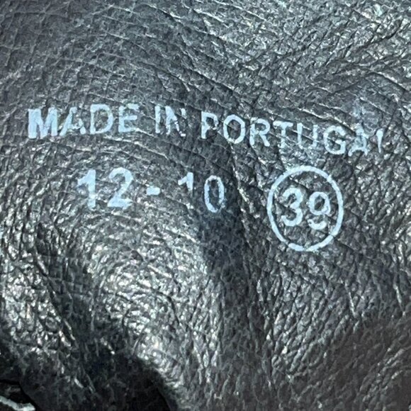 H by HUDSON HANDMADE BLACK LEATHER & NAVJO WOOL DESIGN UPPER ANKLE BOOTS EU 39 - Picture 12 of 15